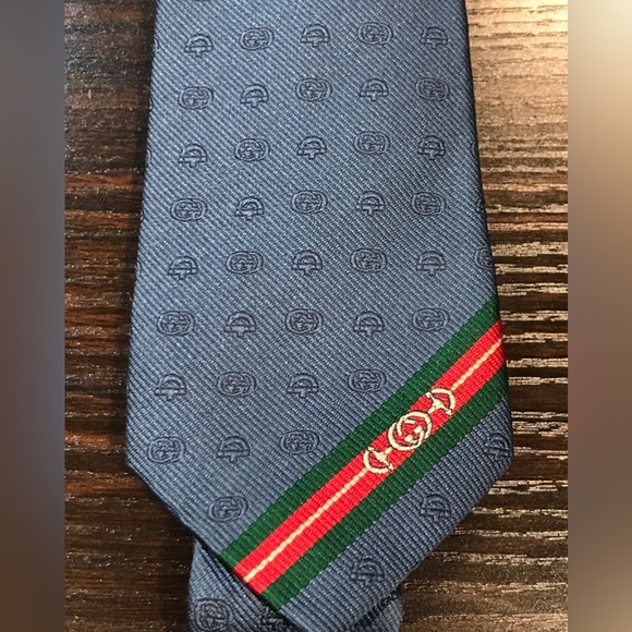 GUCCI Interlocking GG Horsebit Silk Tie ๐ฅ๐ - Picture 8 of 17